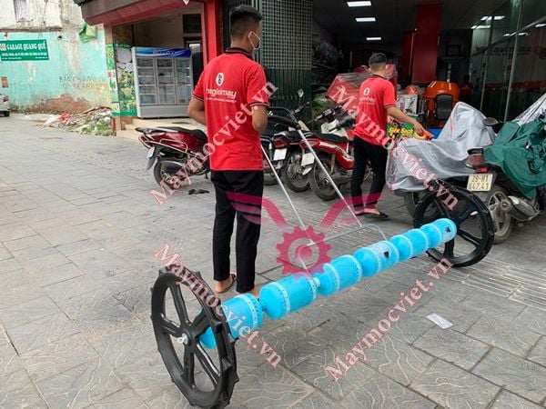 Thiết bị gieo hạt, sạ lúa thẳng hàng 6 trống