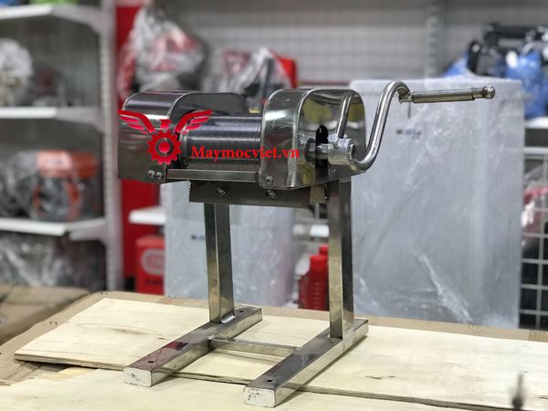 Máy thái bì lợn quay tay bằng Inox VinMax TB1100