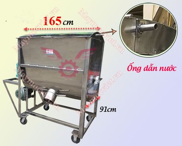 Máy trộn nguyên liệu inox 150kg/ mẻ TVM-150I