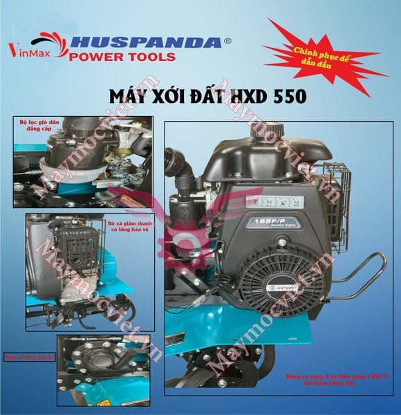 Máy Xới Đất Chạy Xăng Huspanda HXD550