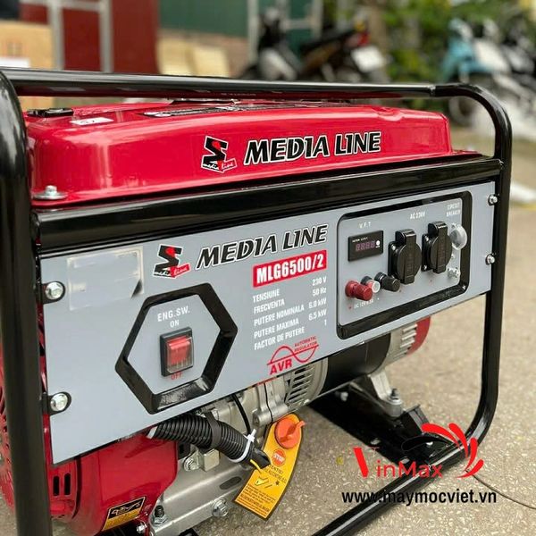 Máy phát điện chạy xăng 6KW Media Line MLG6500/2