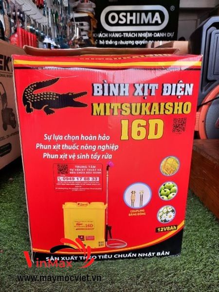 Bình Phun Xịt Điện Mitsukaisho 16D dung tích 16 lít