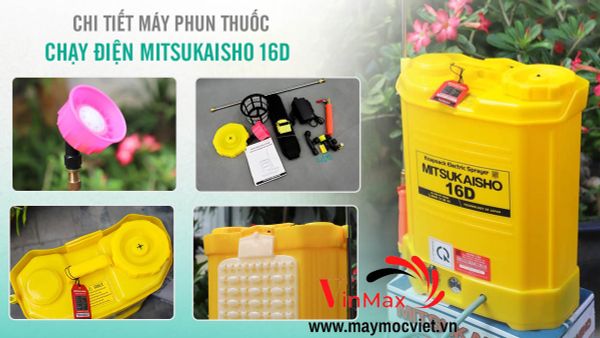 Bình Phun Xịt Điện Mitsukaisho 16D dung tích 16 lít