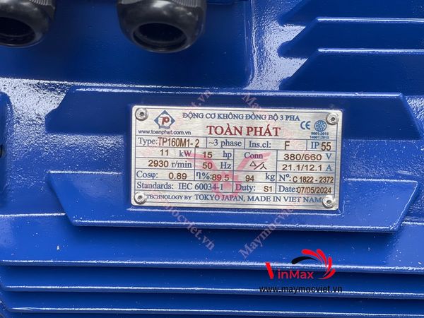 Motor Toàn Phát 11kw tốc nhanh 2900v/p