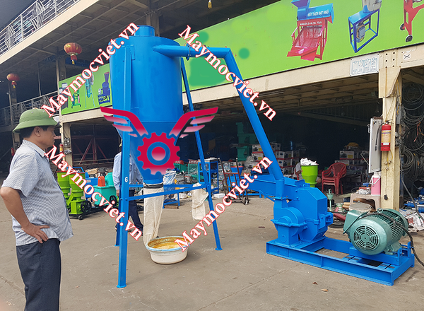 Máy nghiền bột 30 búa đập có bầu cắt gió MNVM-30