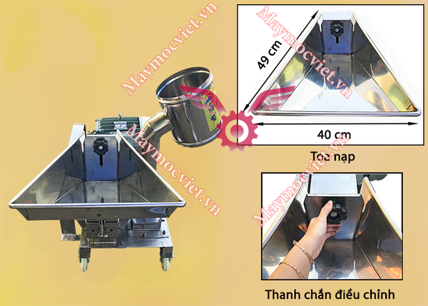 Máy nghiền bột 14 búa NVM14-inox