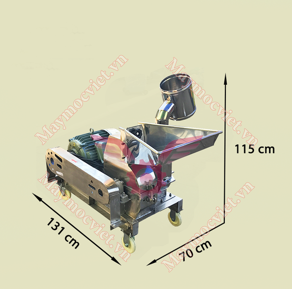 Máy nghiền bột 14 búa NVM14-inox