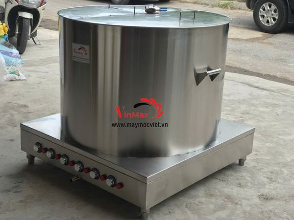 Nồi luộc bánh chưng Vinmax 400L 380V dạng tròn