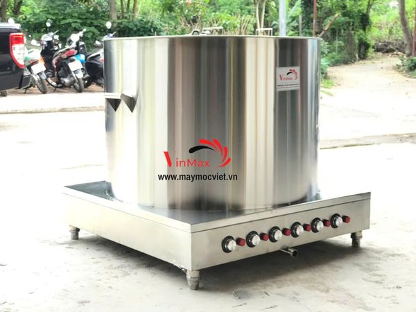 Nồi luộc bánh chưng Vinmax 400L 380V dạng tròn