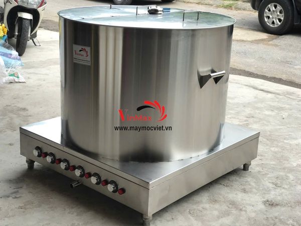Nồi luộc bánh chưng Vinmax 400L 380V dạng tròn