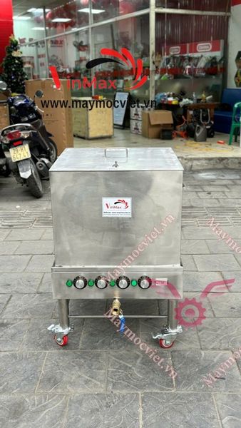 Nồi luộc bánh chưng vuông  120 lít điện 1 pha kèm giỏ đựng VMC120
