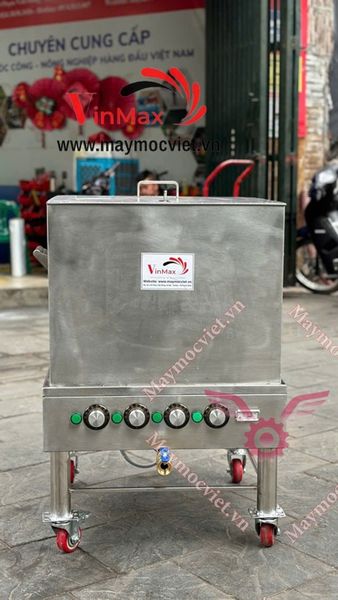 Nồi luộc bánh chưng vuông  120 lít điện 1 pha kèm giỏ đựng VMC120