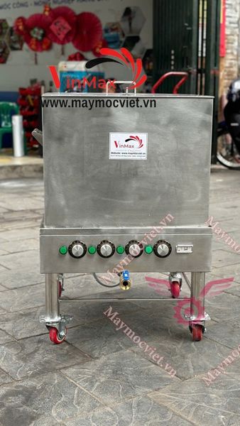 Nồi luộc bánh chưng vuông  120 lít điện 1 pha kèm giỏ đựng VMC120