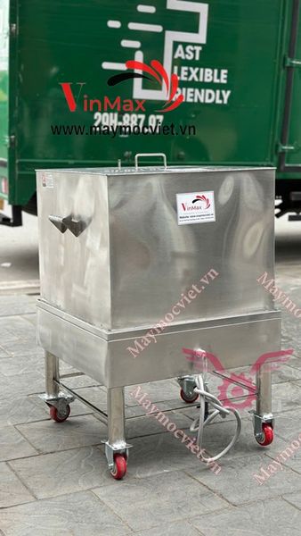 Nồi luộc bánh chưng vuông  120 lít điện 1 pha kèm giỏ đựng VMC120