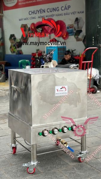 Nồi luộc bánh chưng vuông  120 lít điện 1 pha kèm giỏ đựng VMC120