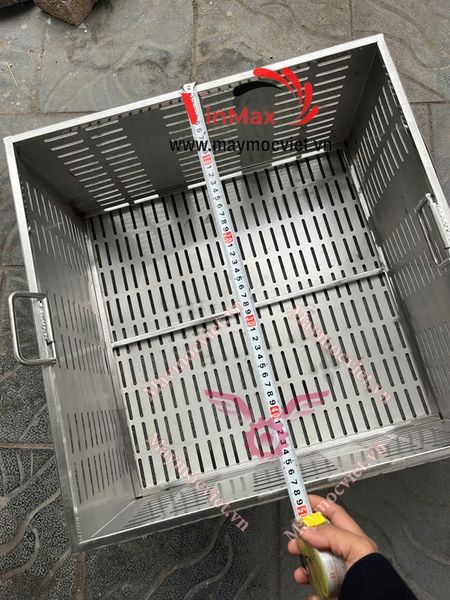 Nồi luộc bánh chưng vuông  120 lít điện 1 pha kèm giỏ đựng VMC120