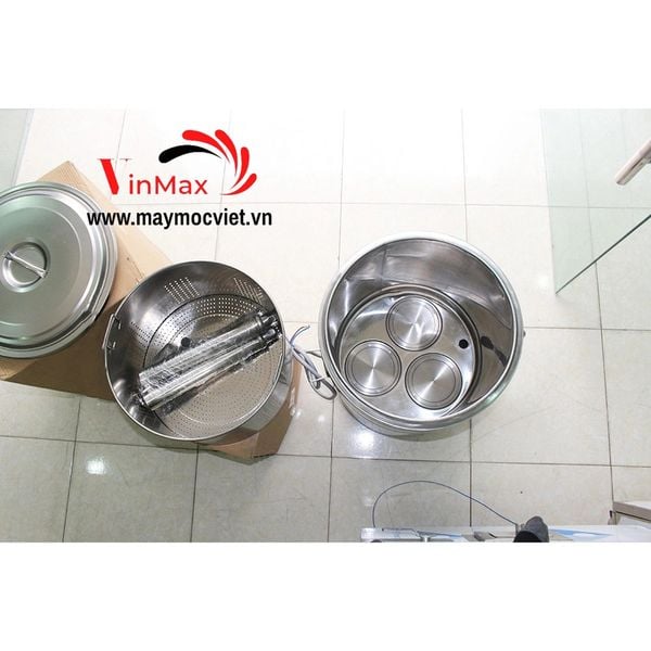 Nồi nấu cháo, nấu sữa, nấu nước thảo mộc gà ủ muối Vinmax