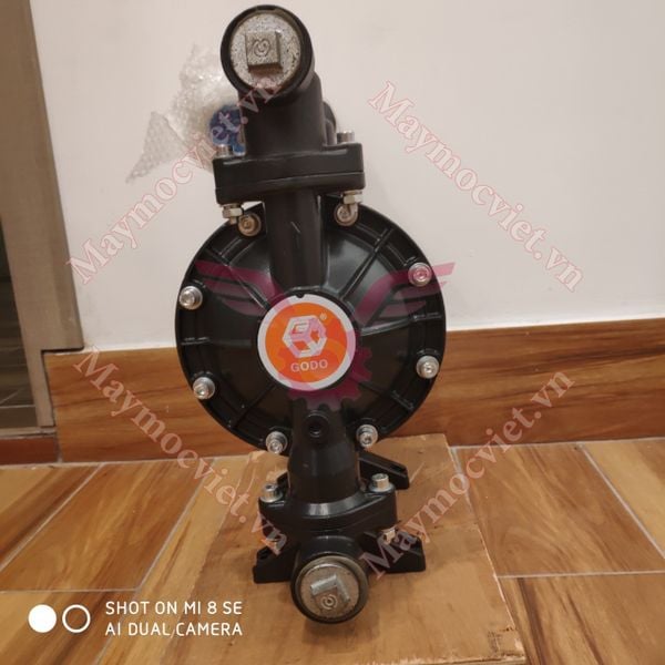 Bơm Màng Khí Nén GODO QBY3-100 Hợp kim nhôm màng Teflon