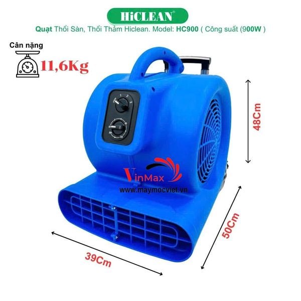 Quạt thổi sàn, thổi thảm HiClean HC900