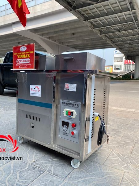 Máy rang hạt, dược liệu chạy điện 10kg Vinmax VMR10