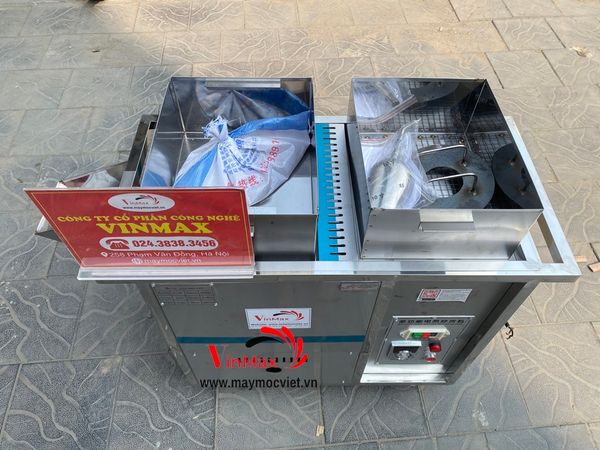 Máy rang hạt, dược liệu chạy điện 10kg Vinmax VMR10