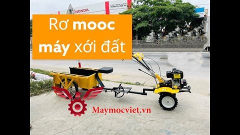 Rơ moóc gắn máy xới đất