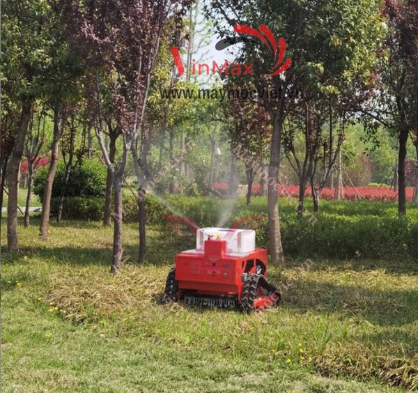 Robot cắt cỏ và phun thuốc tự động điều khiển từ xa Vinmax VMRB45