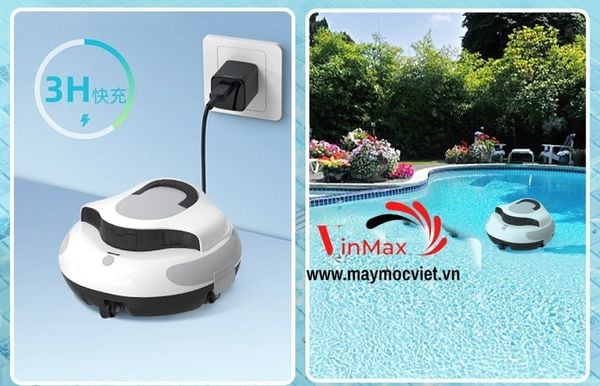 Robot Lau Dọn Bể Bơi Không dây Turbo TBB50