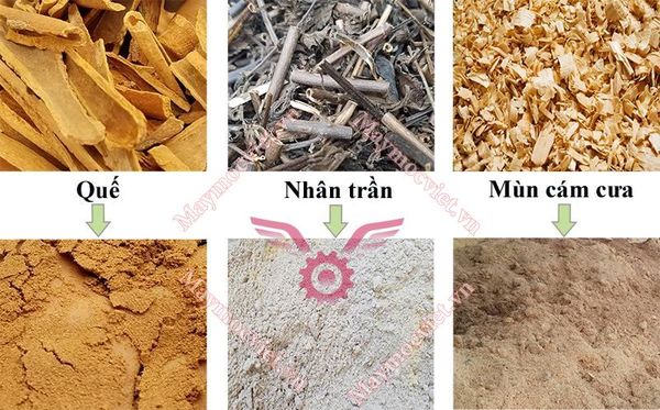 Máy nghiền bột 30 búa đập có bầu cắt gió MNVM-30