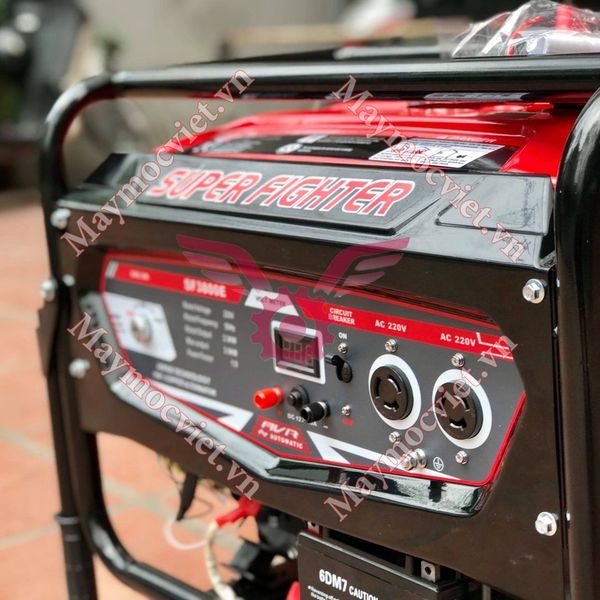 Máy Phát Điện Chạy Xăng 3.5Kw Super Fighter SF3800E Đề