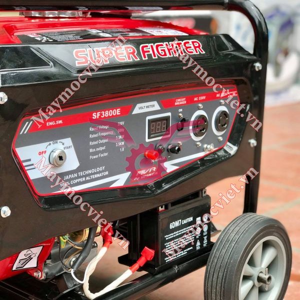 Máy Phát Điện Chạy Xăng 3.5Kw Super Fighter SF3800E Đề