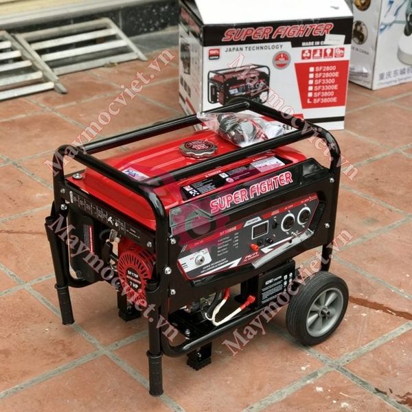 Máy Phát Điện Chạy Xăng 3.5Kw Super Fighter SF3800E Đề