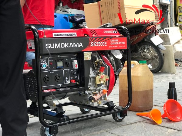 Máy Phát Điện Dầu Sumokama 3Kw SK3500E Đề nổ