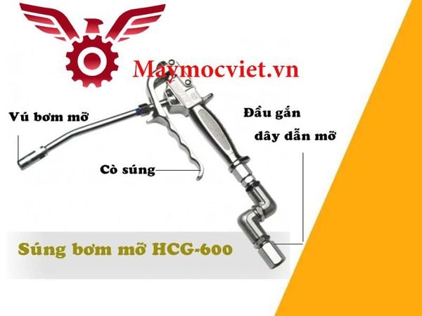 Súng bơm mỡ HCG600