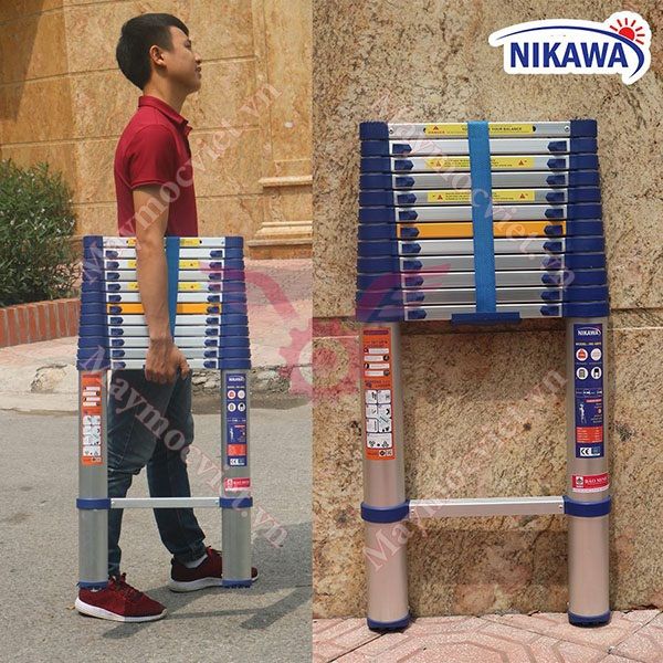 Thang nhôm rút đơn Nikawa NK-44