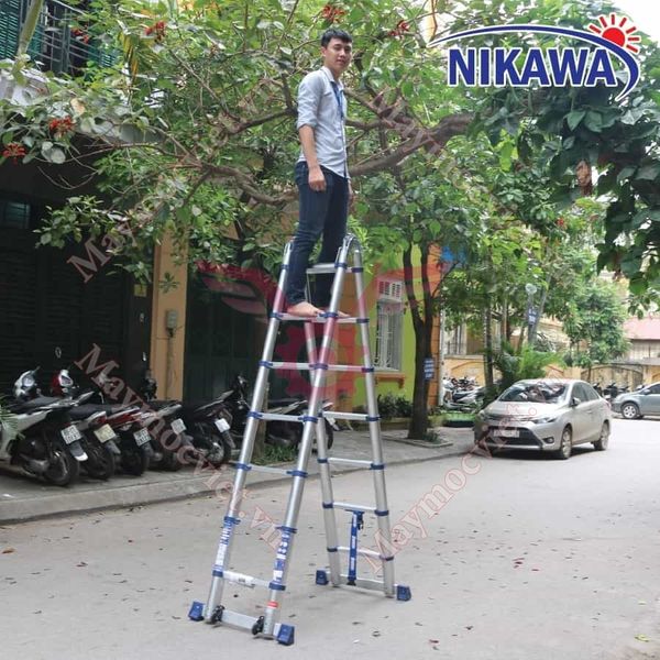 Thang nhôm rút đôi Nikawa NK-38AI-Pri