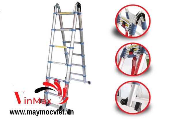 Thang nhôm rút đôi Oshima TA50, 5.0m