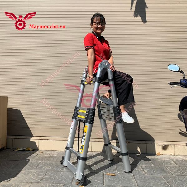 Thang nhôm rút,xếp đôi đa năng chính hãng Ameca AMI-500 5m