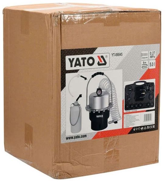 Thiết bị thay dầu phanh dùng khí nén 5L Yato YT-06845