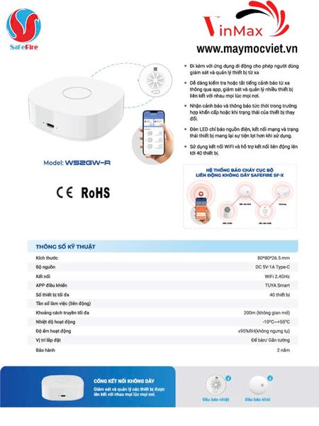 Thiết bị báo cháy SafeFire WS2GW-R