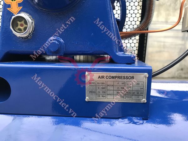 Máy nén khí Puma 4HP 200 lít W-0.36/8(380v)