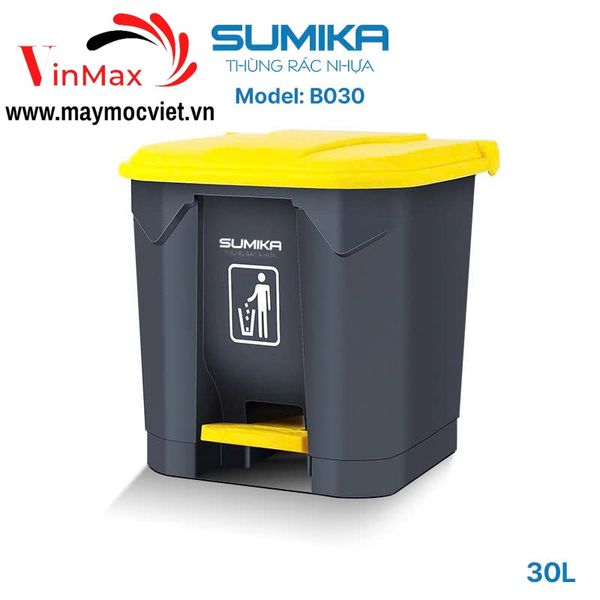 Thùng rác nhựa gia đình Sumika B030 - 30 lít