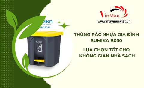 Thùng rác nhựa gia đình Sumika B030 - 30 lít