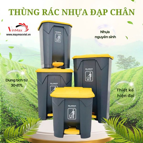 Thùng rác nhựa gia đình Sumika B045 - 45 lít