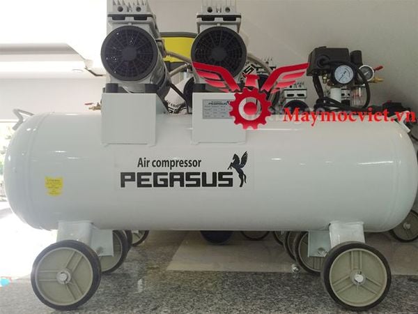 Máy nén khí không dầu Pegasus TM - OF750 x 2 - 70L