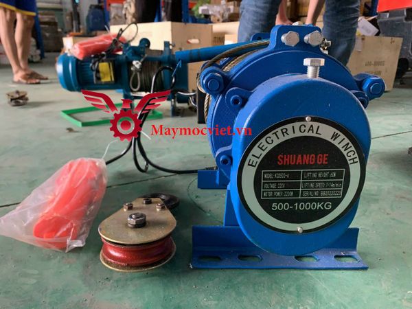 Tời mặt đất SHUANG GE 500kg - 1000kg/220v/30m