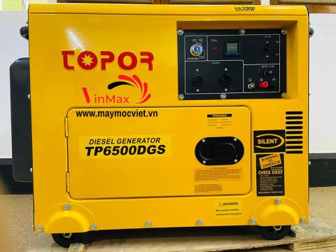 Máy phát điện 5kw chạy dầu Toper TP6500DGS