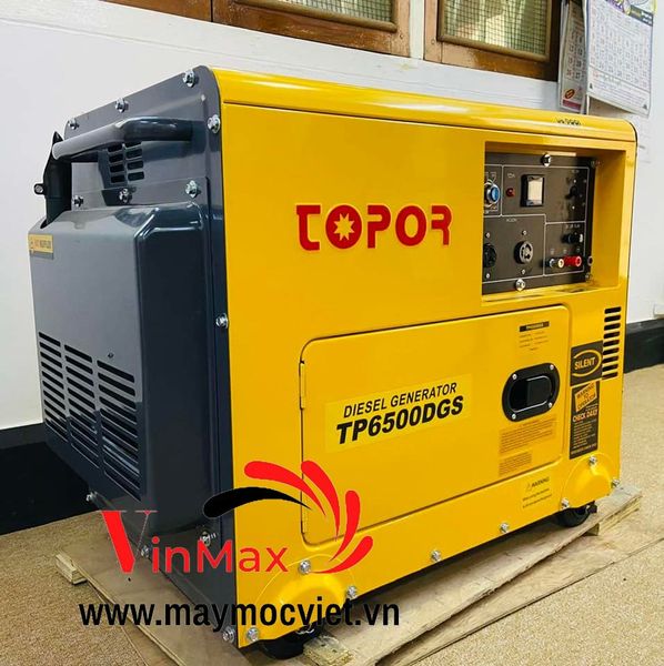 Máy phát điện 5kw chạy dầu Toper TP6500DGS