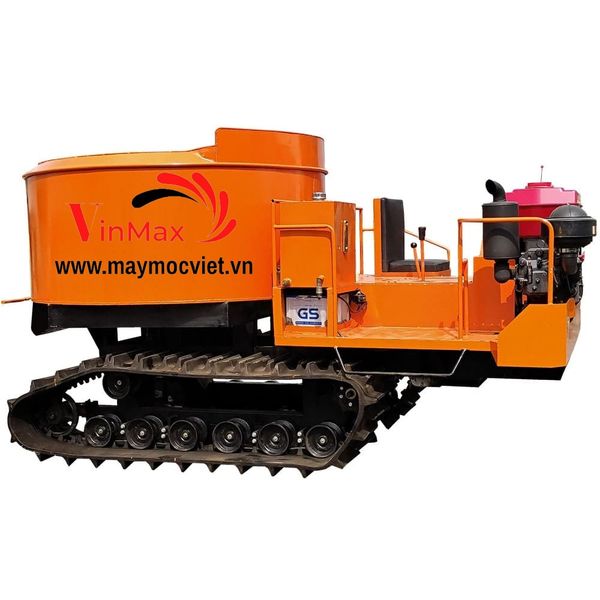 Máy trộn bê tông tự hành bánh xích 9 bao Vinmax VMTX9