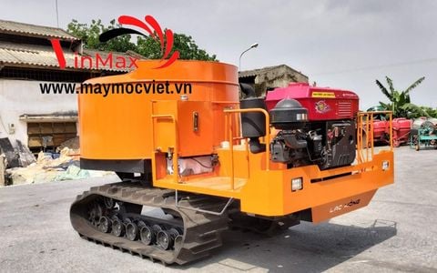 Máy trộn bê tông tự hành bánh xích 9 bao Vinmax VMTX9